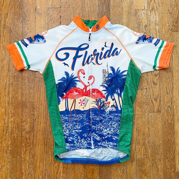 Canari Florida Sunshine State Men’s Small Biking Cycling Jersey - Picture 2 of 6
